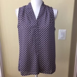 Laundry by Shelli Segal Multi Print Sleeveless Top